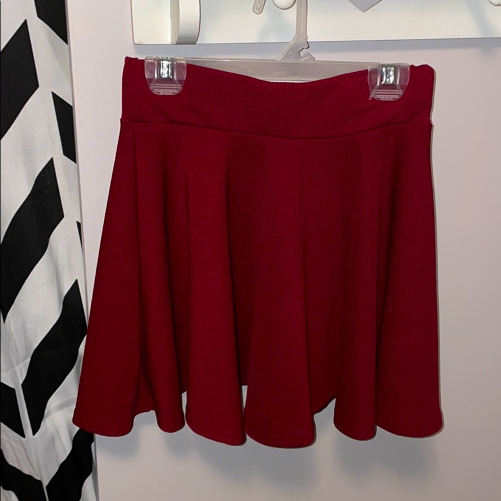 Women’s burgundy skirt